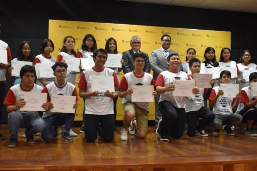 Veinte son los jóvenes beneficiados de Puente Piedra que iniciarán sus estudios en nuestra universidad. 